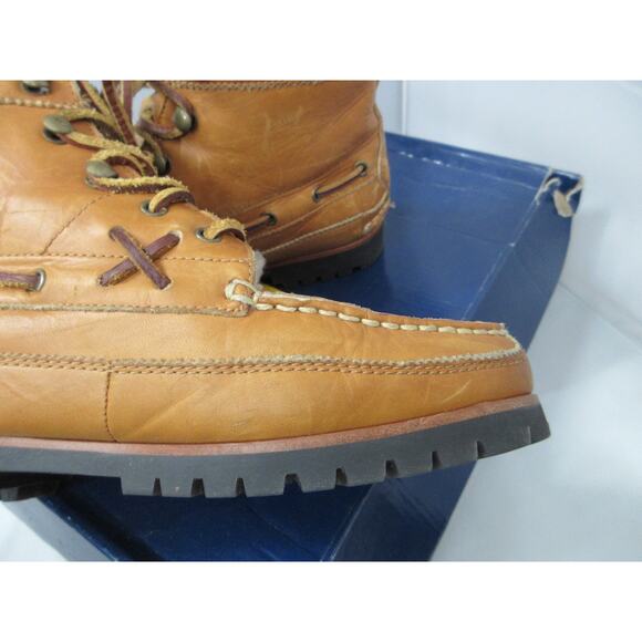 Polo Ralph Lauren Ranger Mid Boots Size 7 in Tan Leather Shearling main image 14